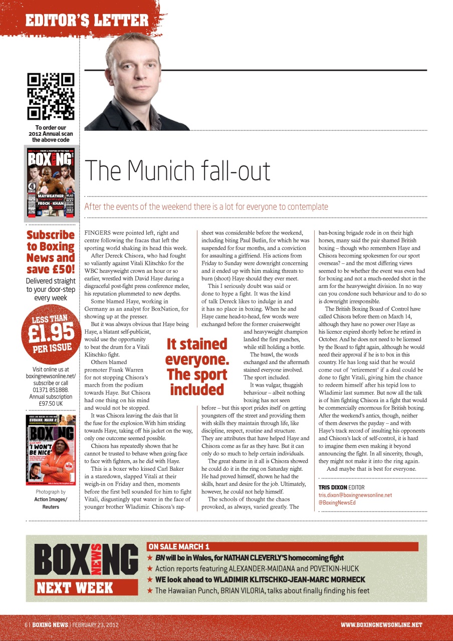 Boxing News Preview Pages