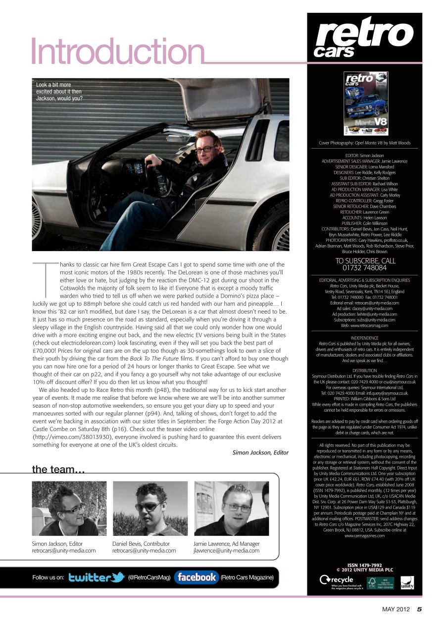 Retro Cars Preview Pages