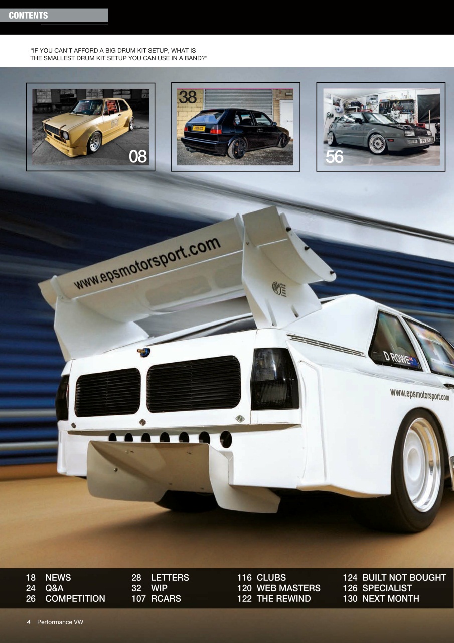 Performance VW Preview Pages