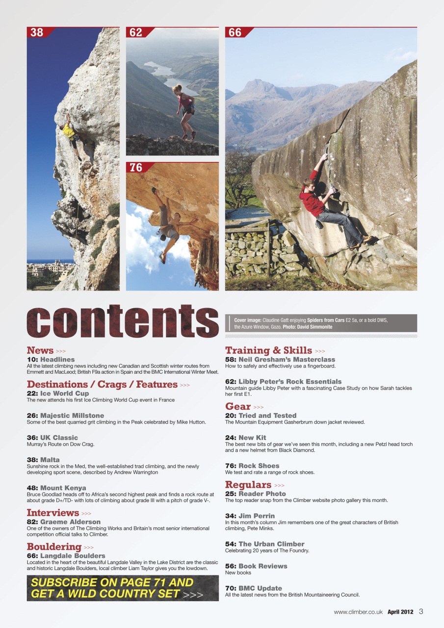 Climber Preview Pages