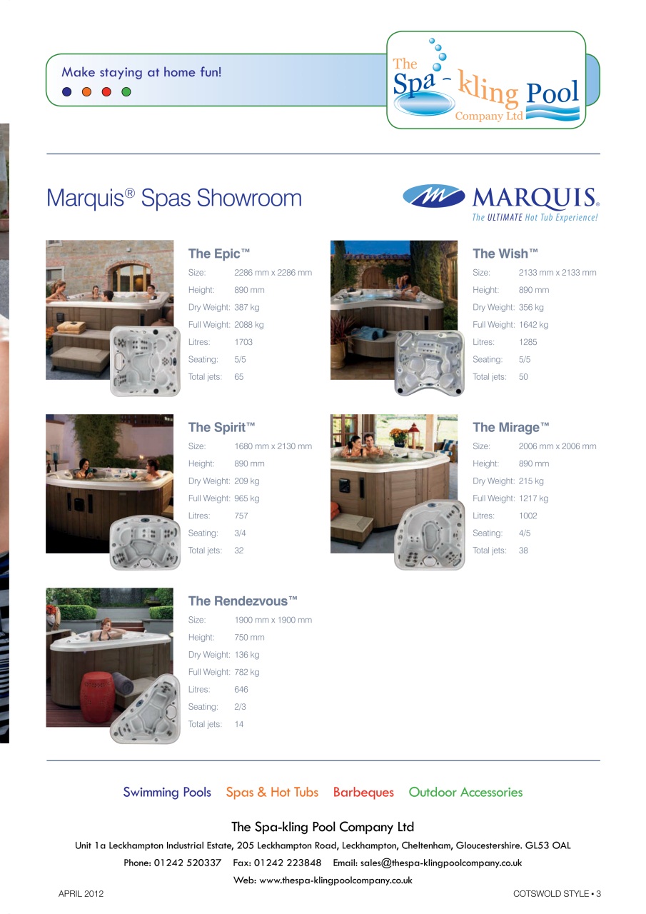 Cotswold Style Preview Pages