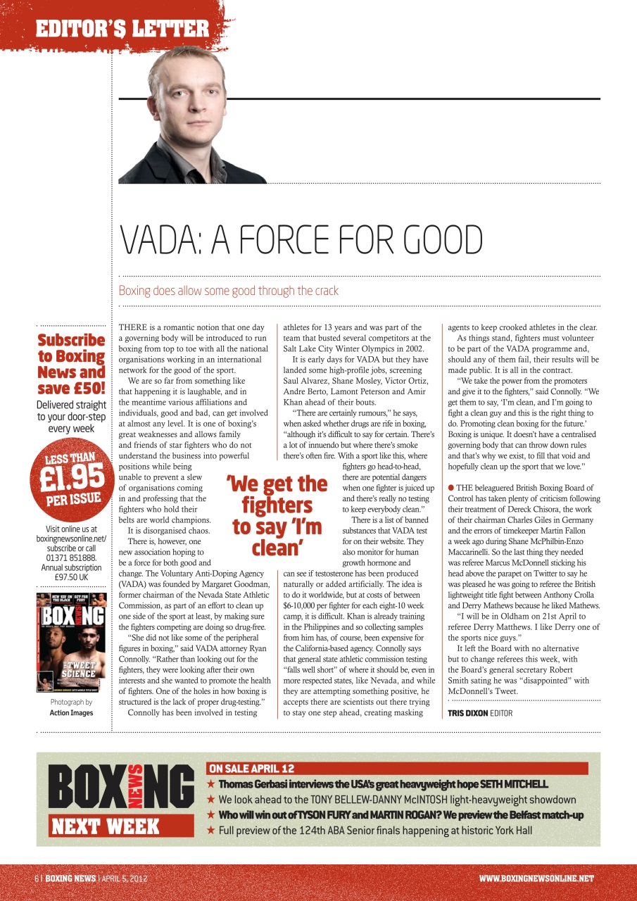 Boxing News Preview Pages