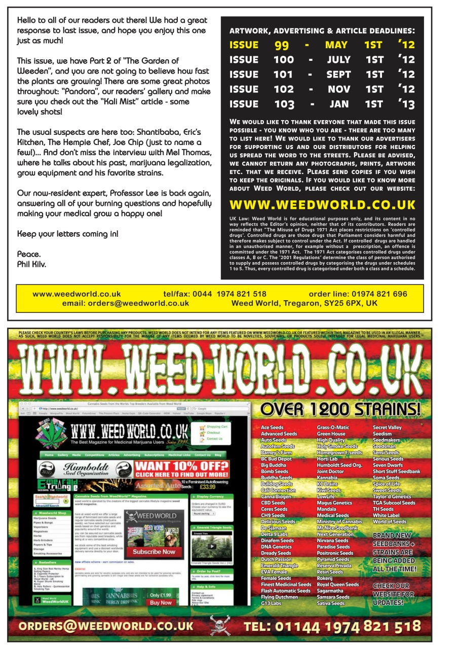Weed World Preview Pages