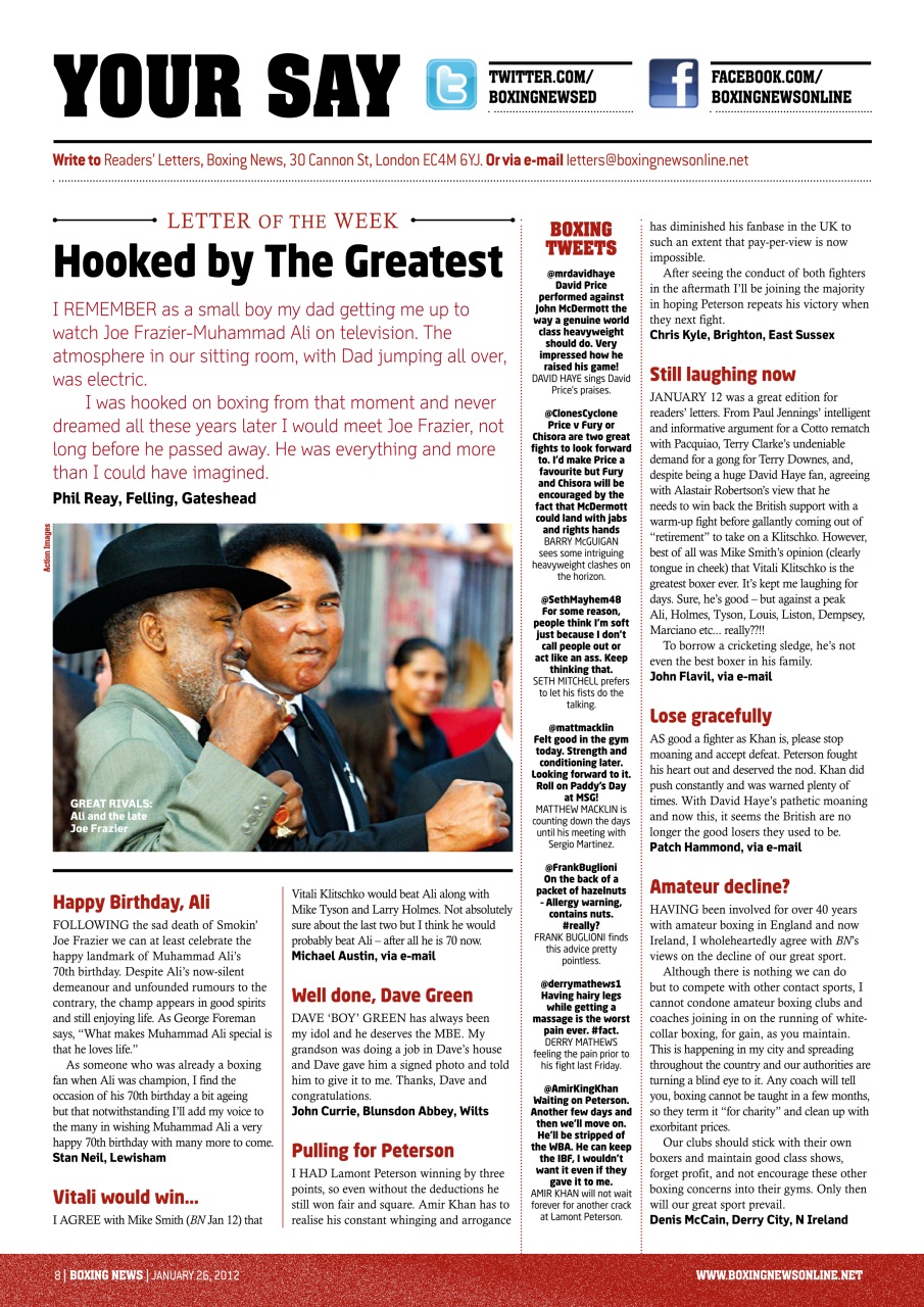 Boxing News Preview Pages