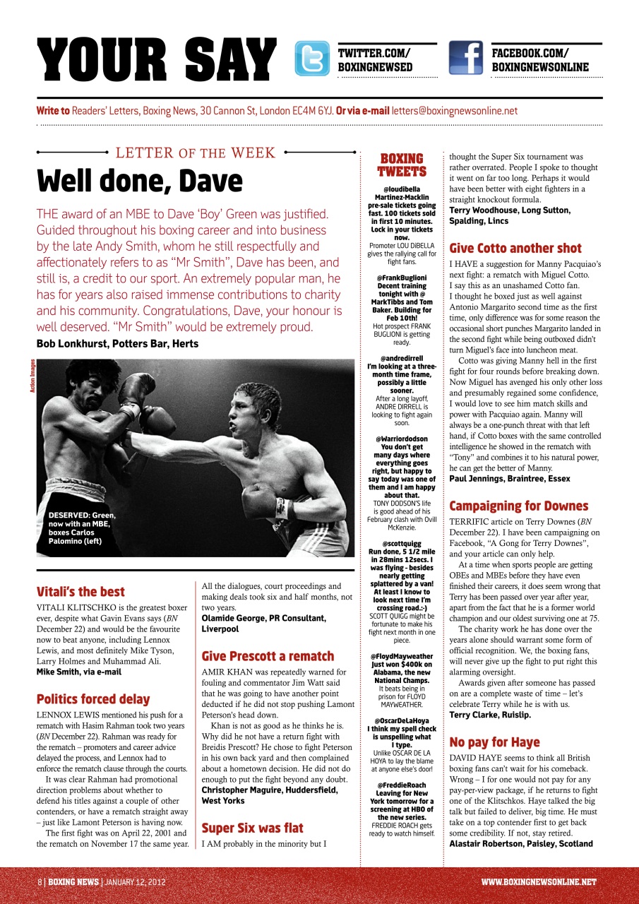 Boxing News Preview Pages