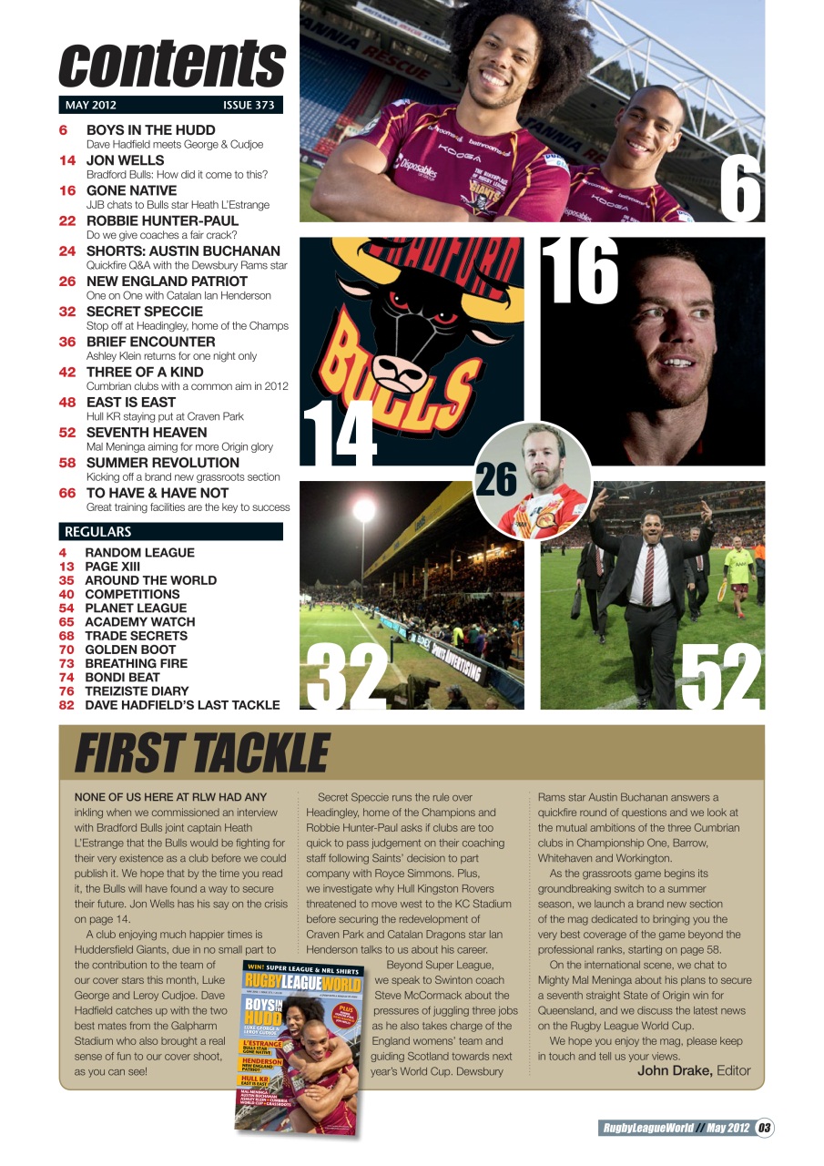 Rugby League World Preview Pages