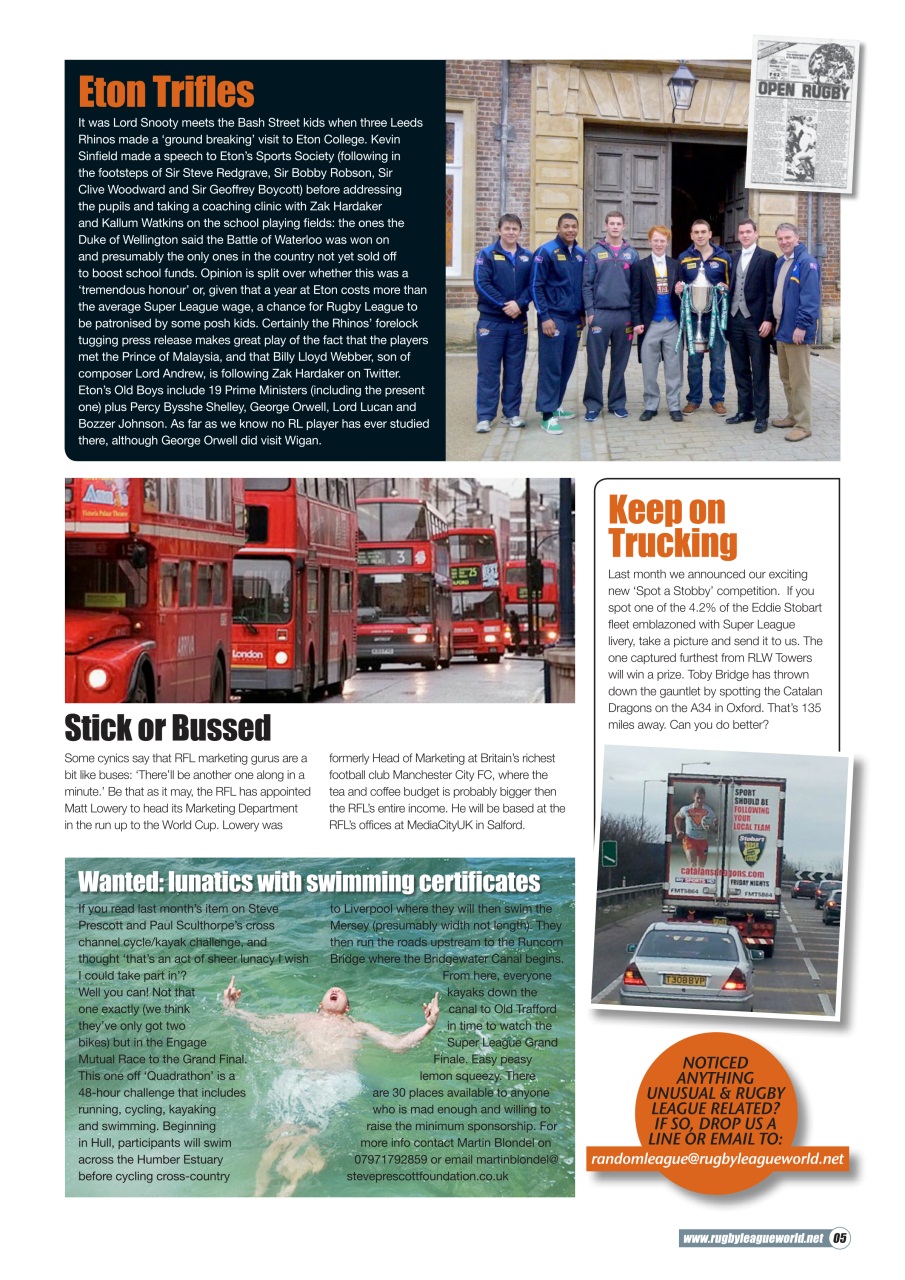 Rugby League World Preview Pages