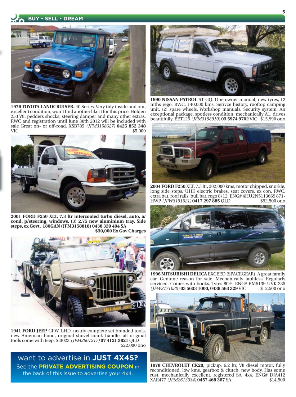 JUST 4X4S Preview Pages