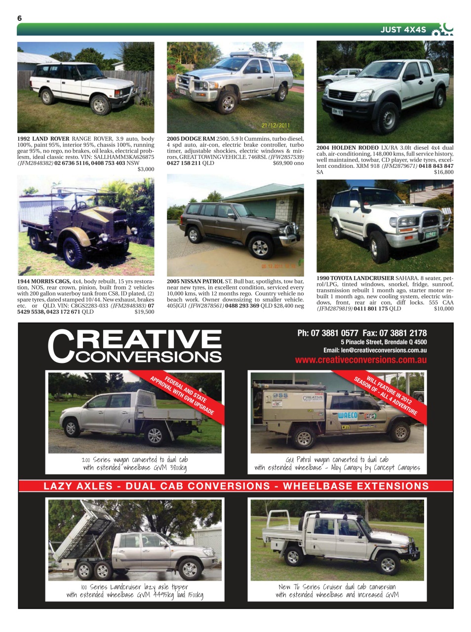 JUST 4X4S Preview Pages