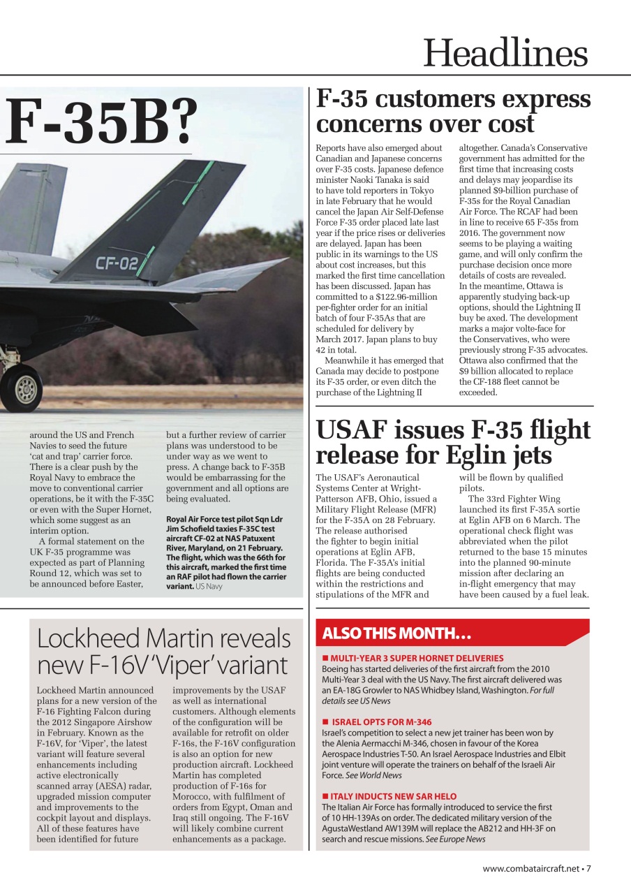 Combat Aircraft Journal Preview Pages