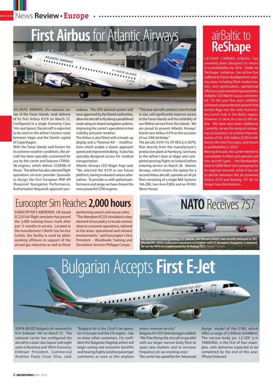 Airliner World Preview Pages