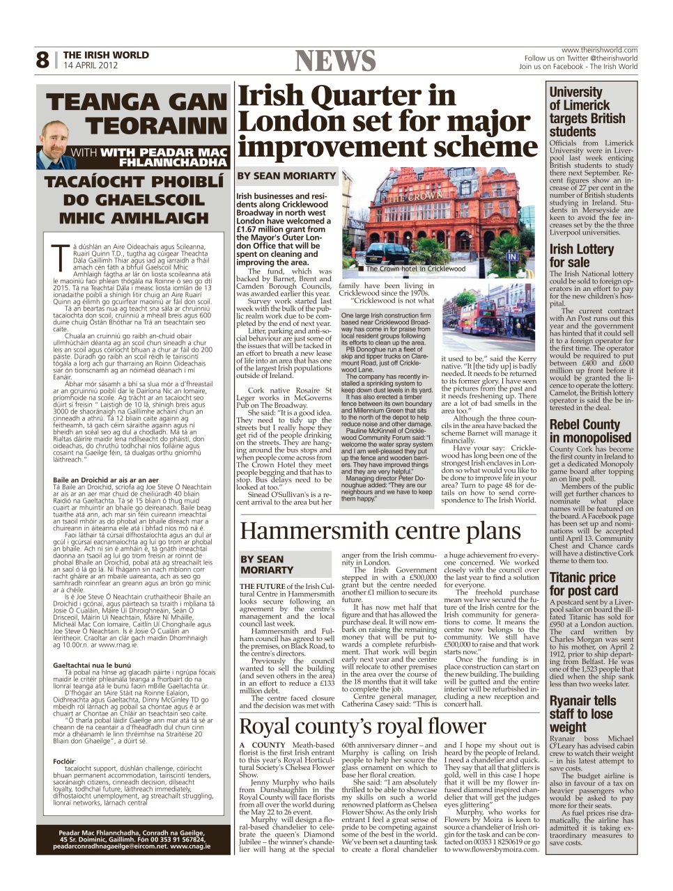 Irish World Preview Pages