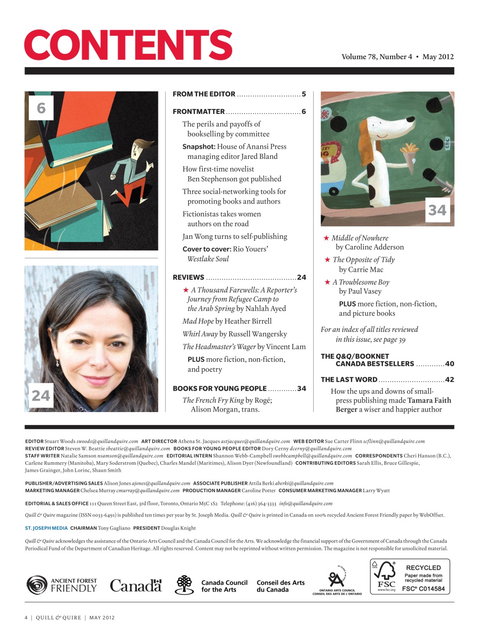 Quill & Quire Preview Pages