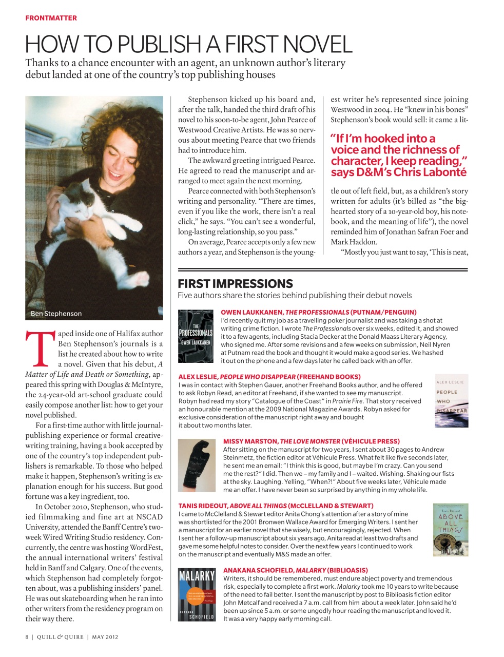 Quill & Quire Preview Pages