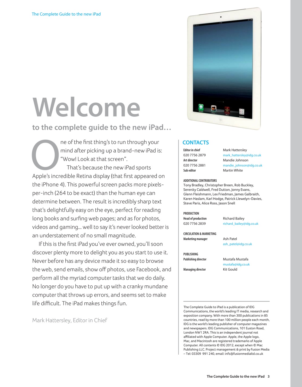 iPad and iPhone User Preview Pages