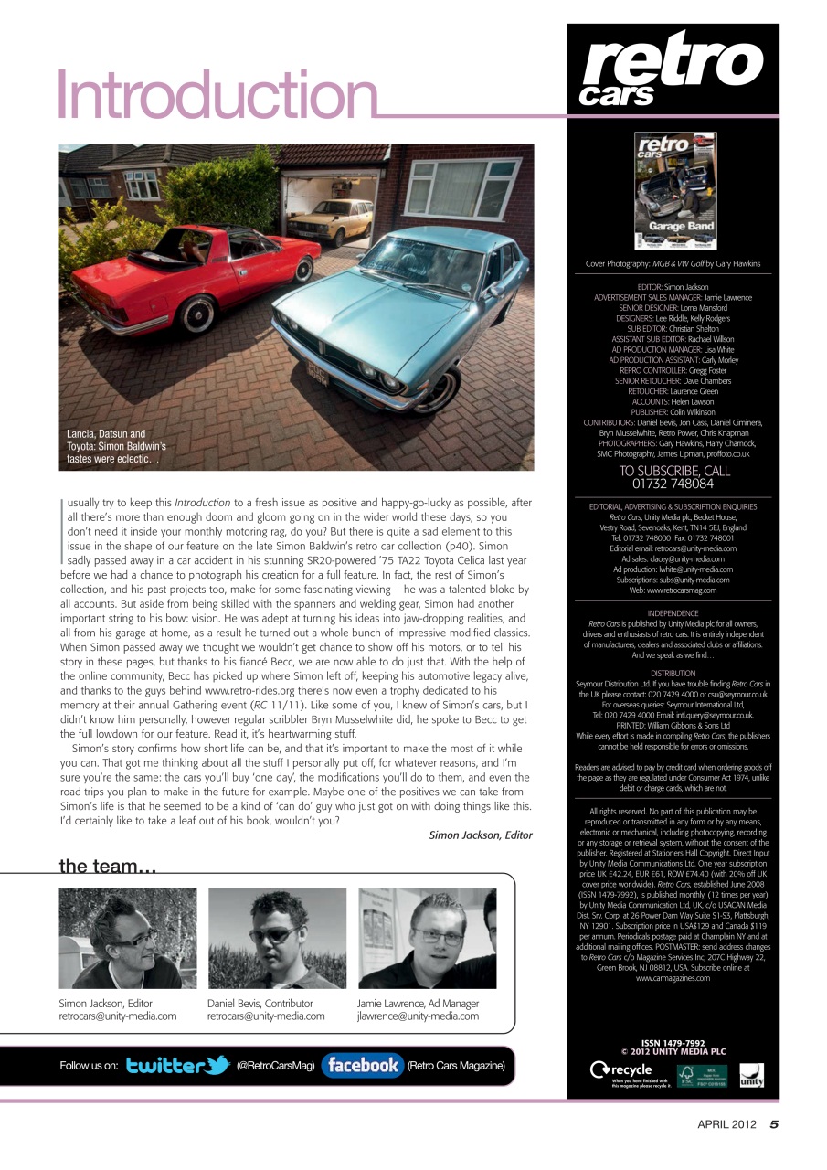 Retro Cars Preview Pages