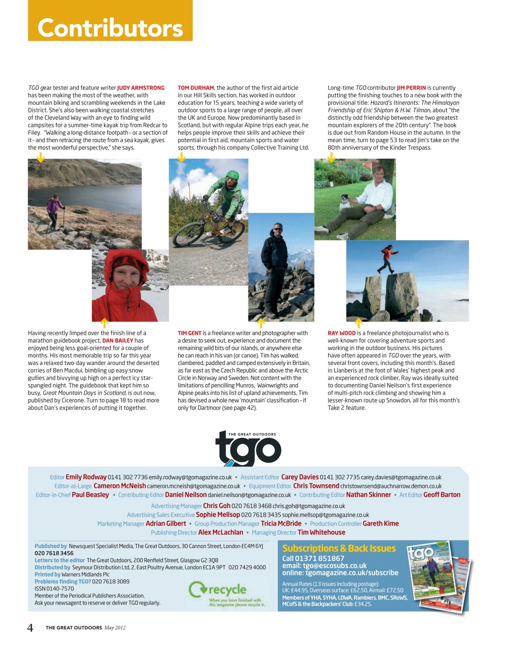 TGO - The Great Outdoors Magazine Preview Pages