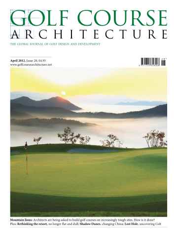 Golf Course Architecture issue April 2012