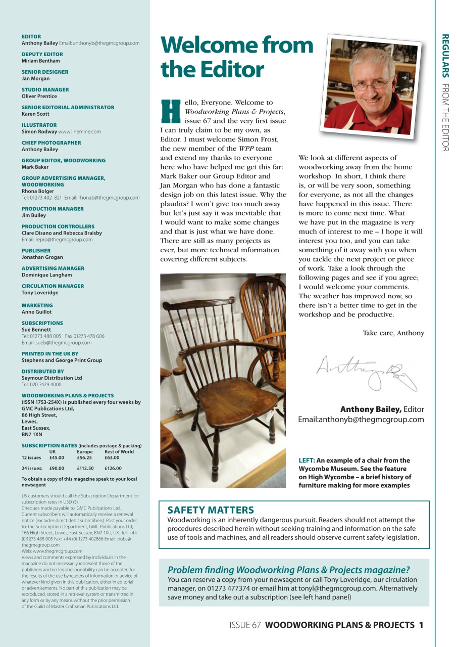 Woodworking Crafts Magazine Preview Pages