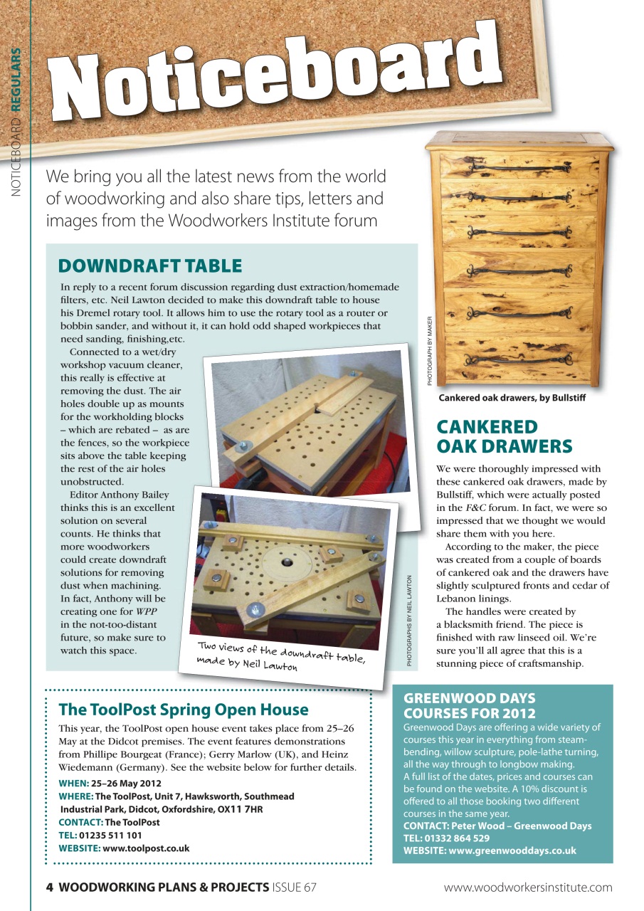 Woodworking Crafts Magazine Preview Pages