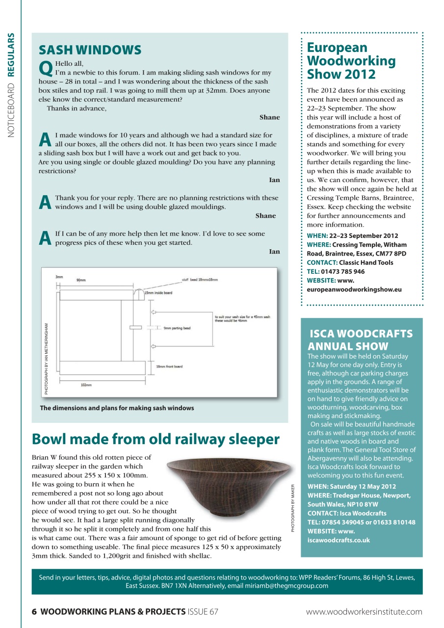 Woodworking Crafts Magazine Preview Pages