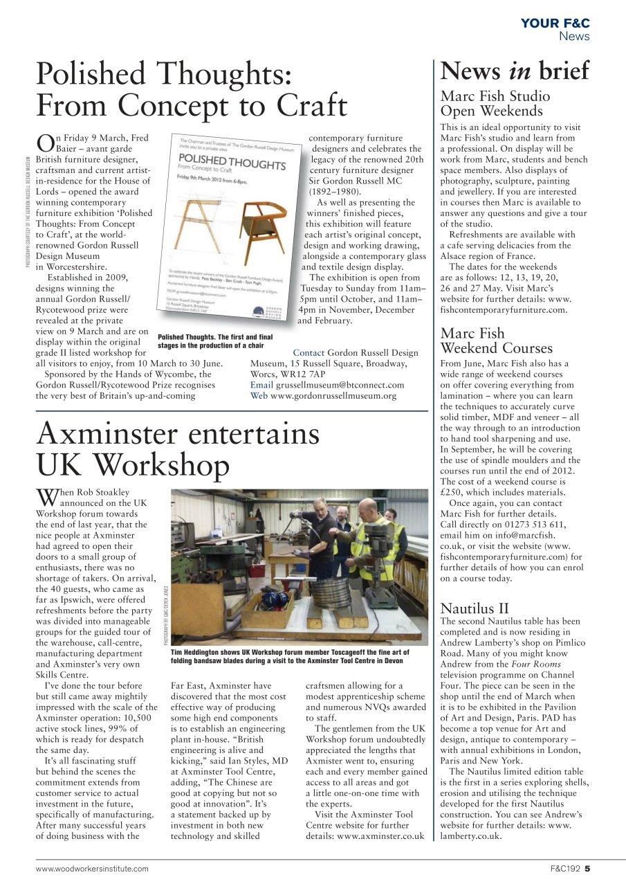 Furniture & Cabinetmaking Preview Pages