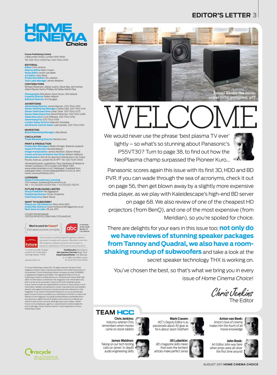 Home Cinema Choice Preview Pages