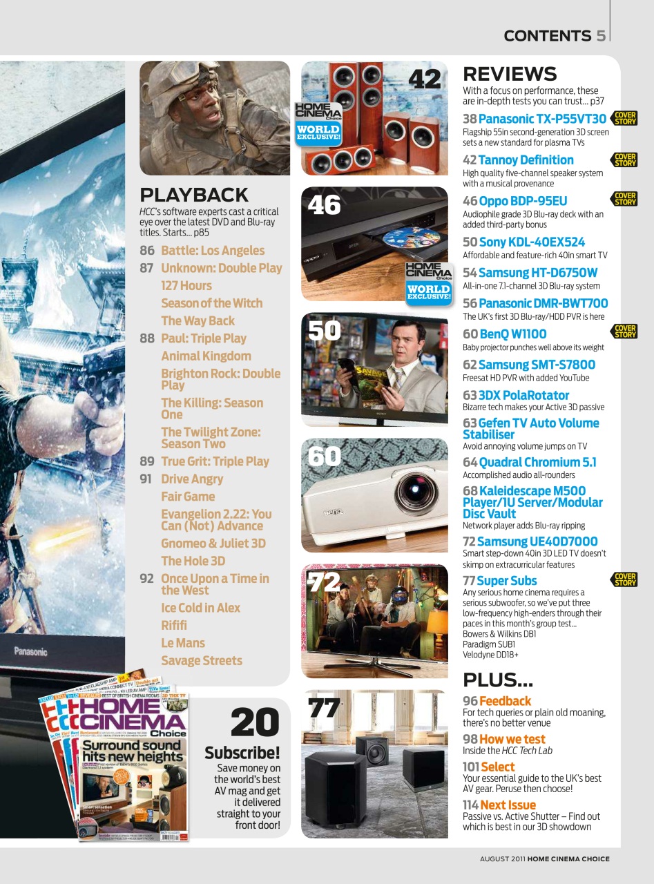 Home Cinema Choice Preview Pages
