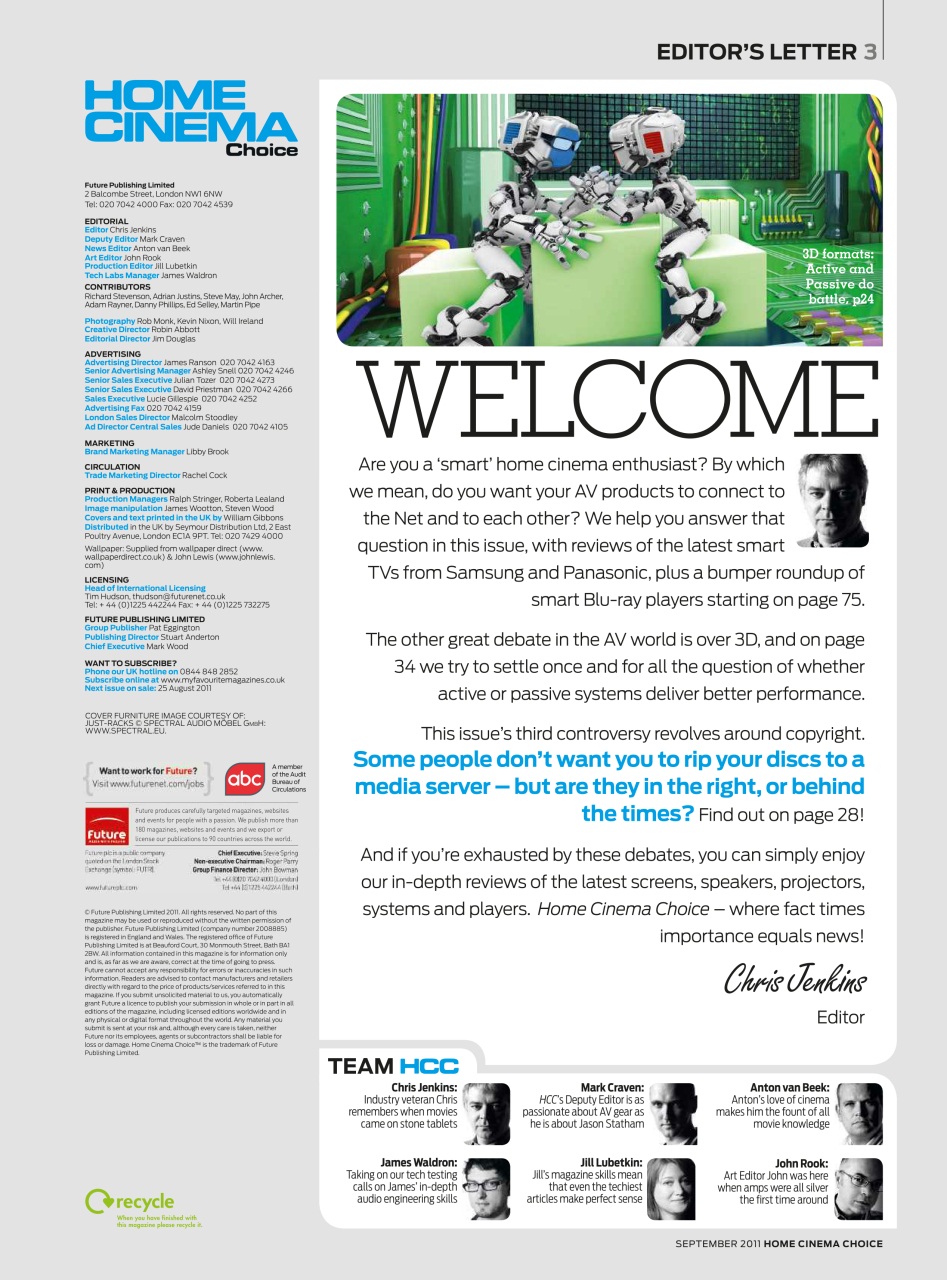 Home Cinema Choice Preview Pages