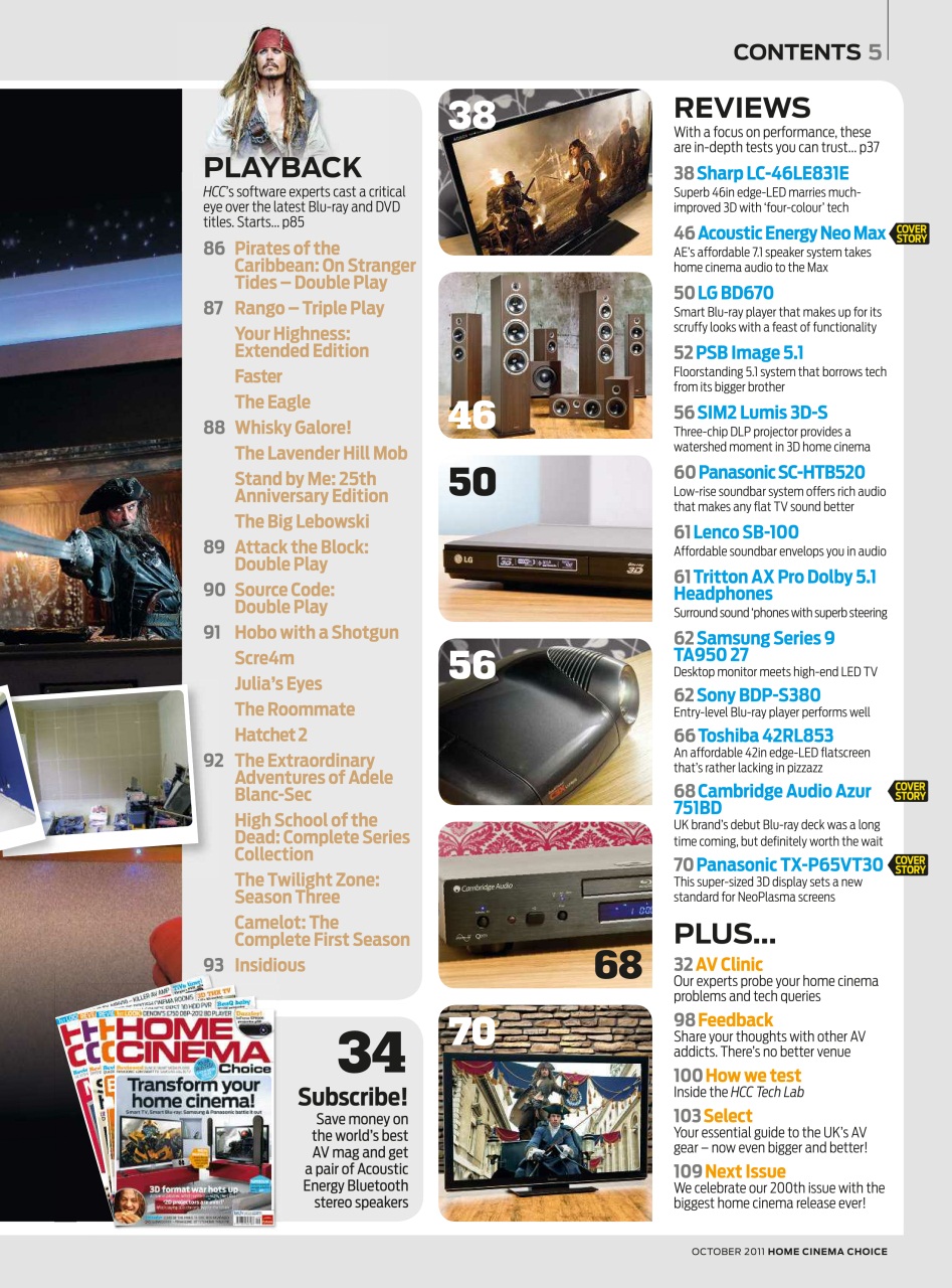 Home Cinema Choice Preview Pages