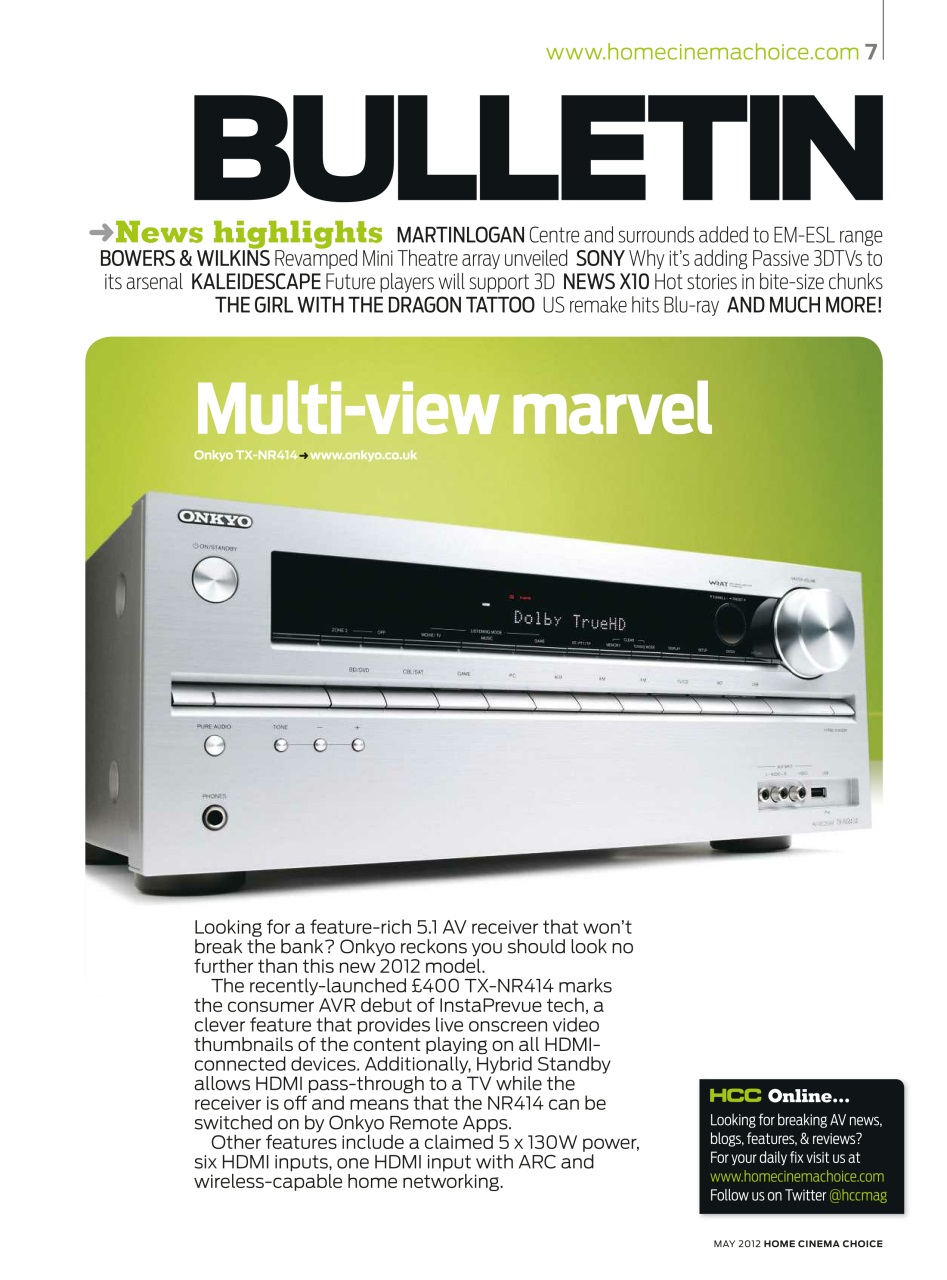 Home Cinema Choice Preview Pages