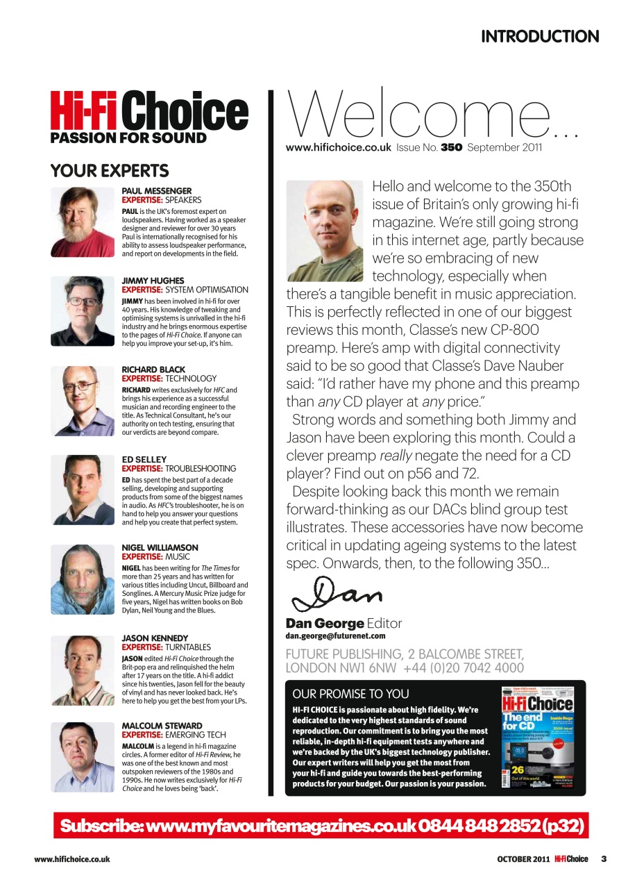 Hi-Fi Choice Preview Pages