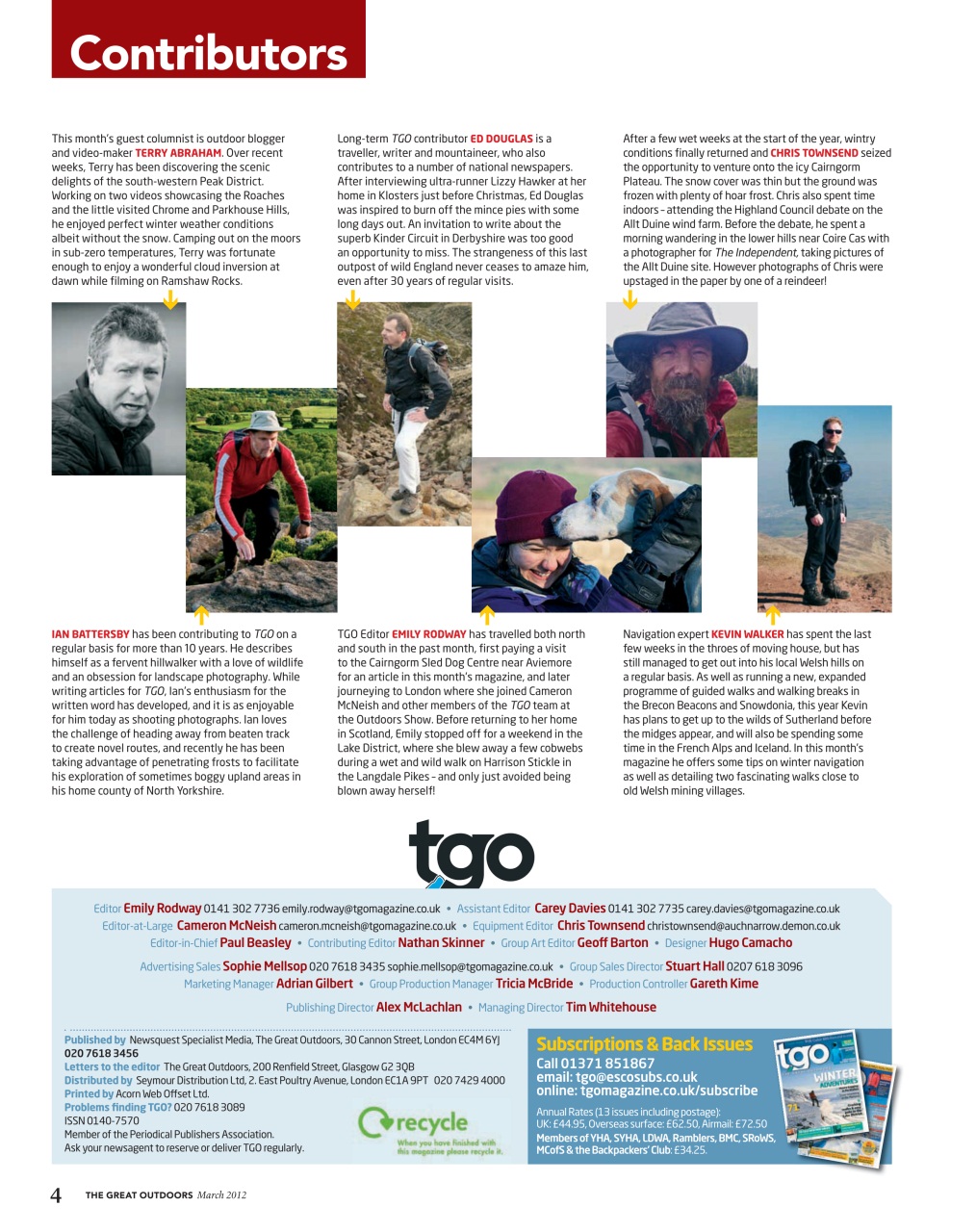 TGO - The Great Outdoors Magazine Preview Pages