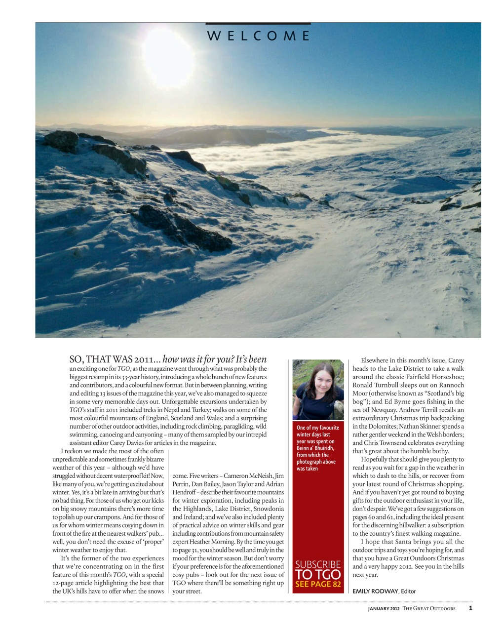 TGO - The Great Outdoors Magazine Preview Pages