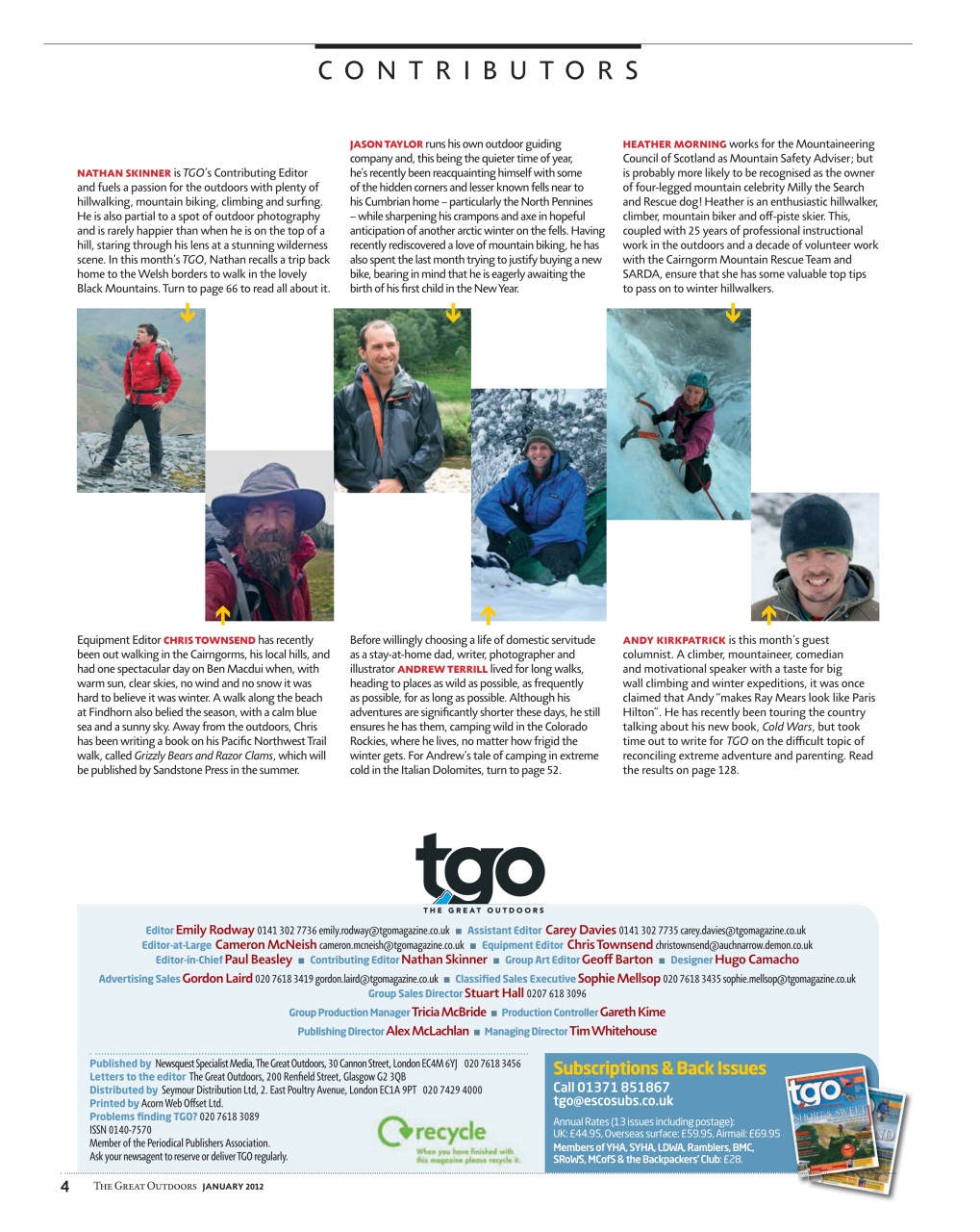TGO - The Great Outdoors Magazine Preview Pages