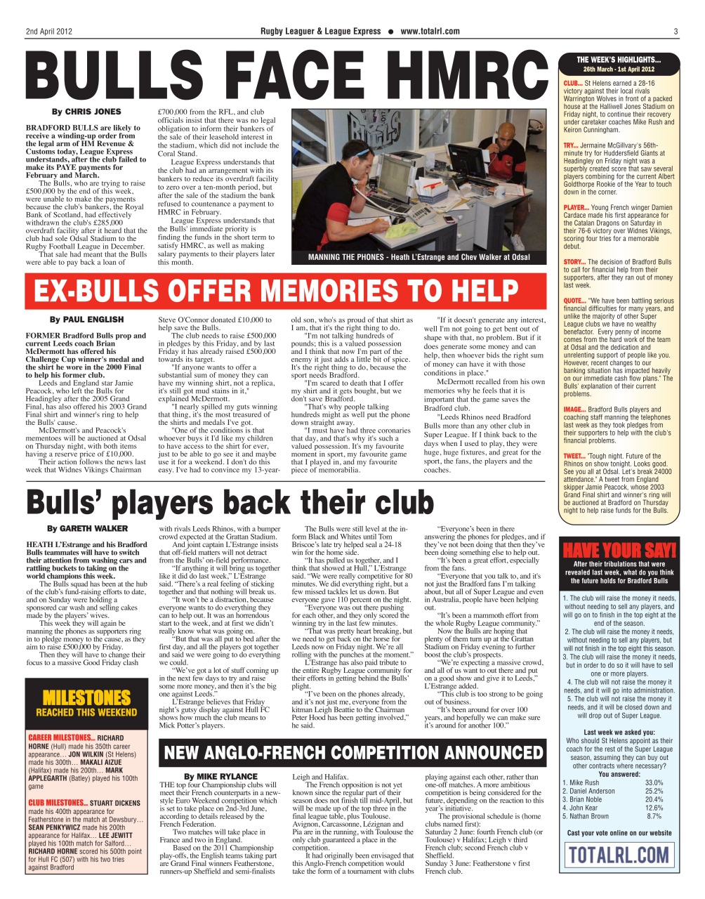 League Express Preview Pages