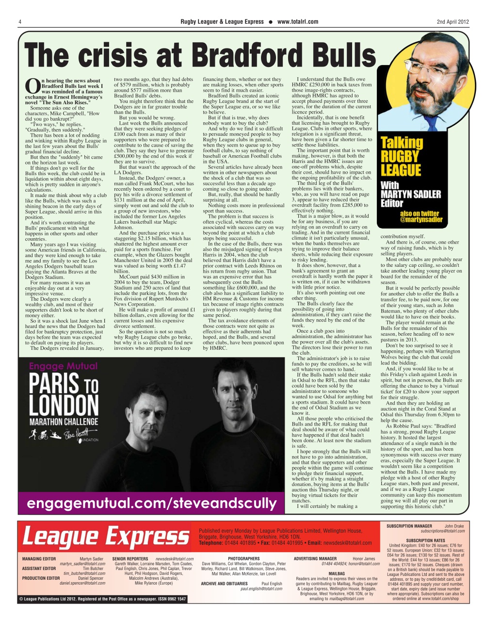 League Express Preview Pages