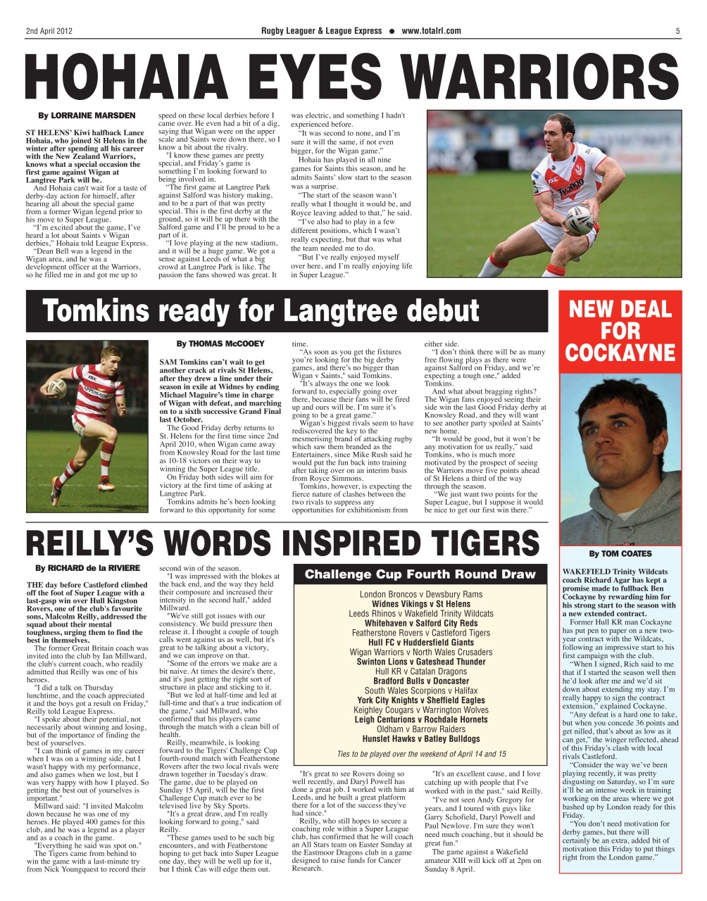 League Express Preview Pages