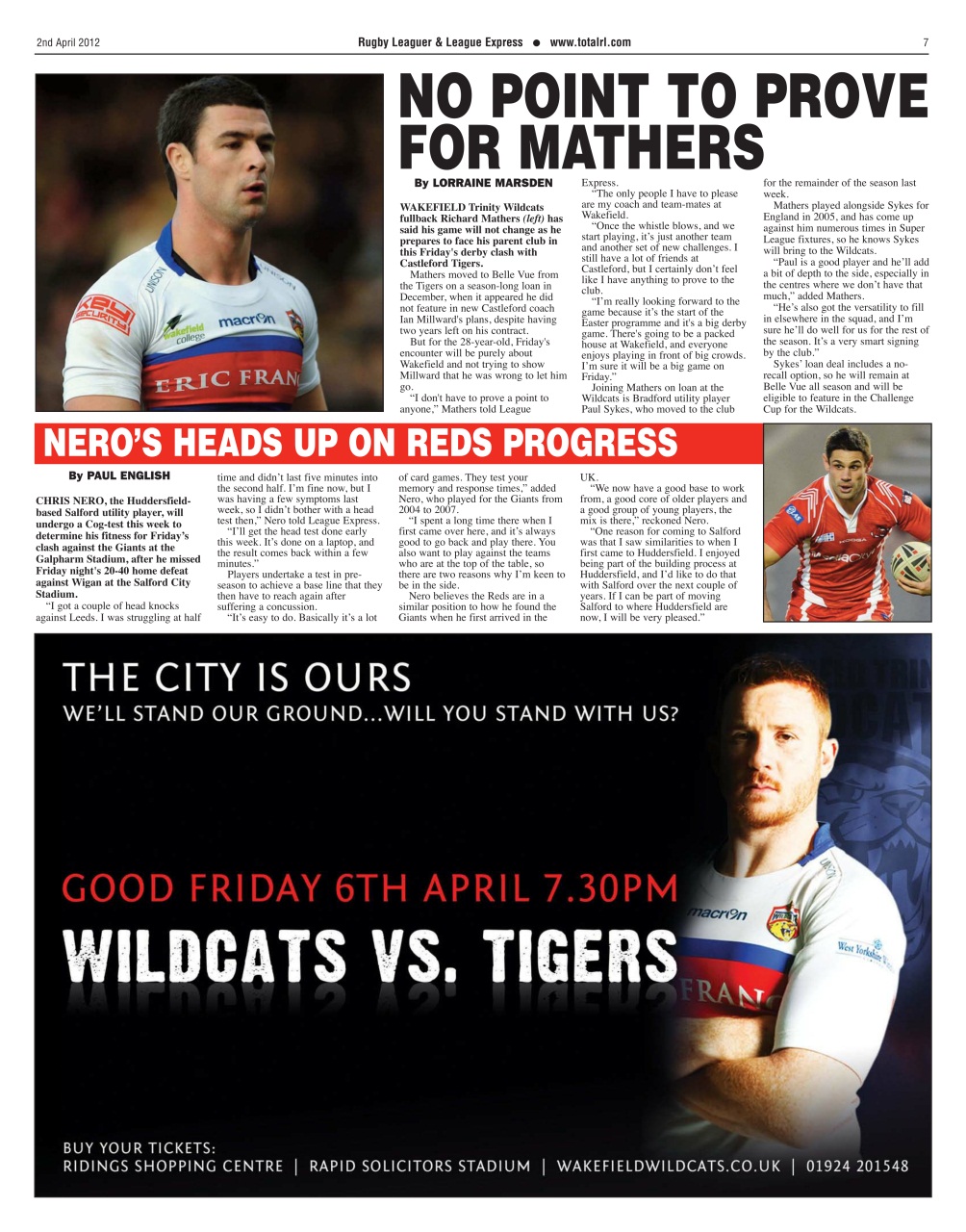 League Express Preview Pages