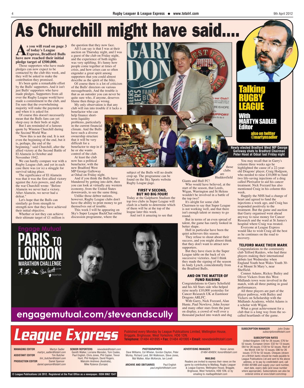 League Express Preview Pages