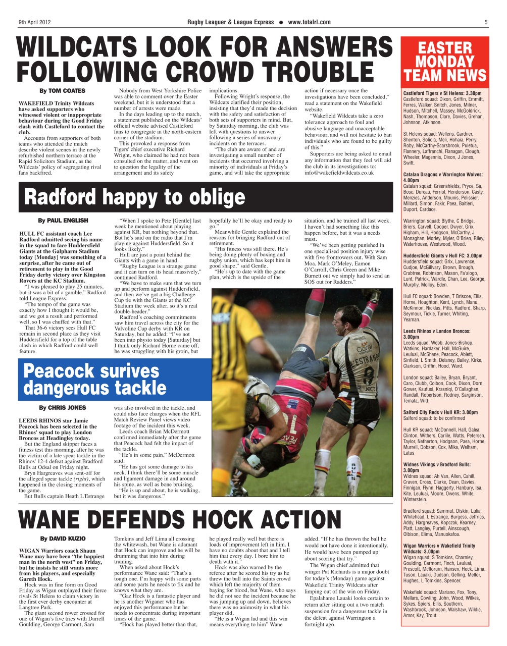 League Express Preview Pages