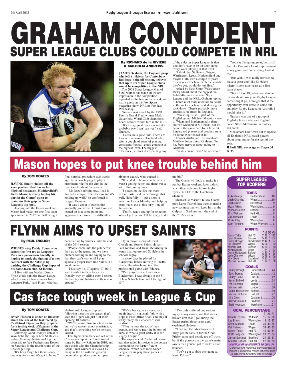 League Express Preview Pages
