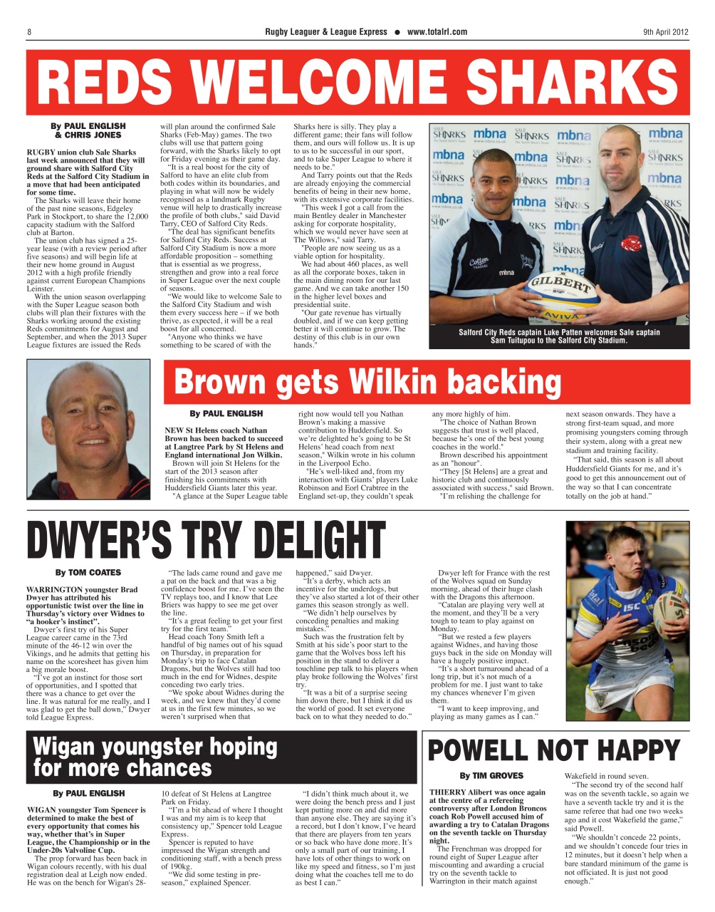 League Express Preview Pages