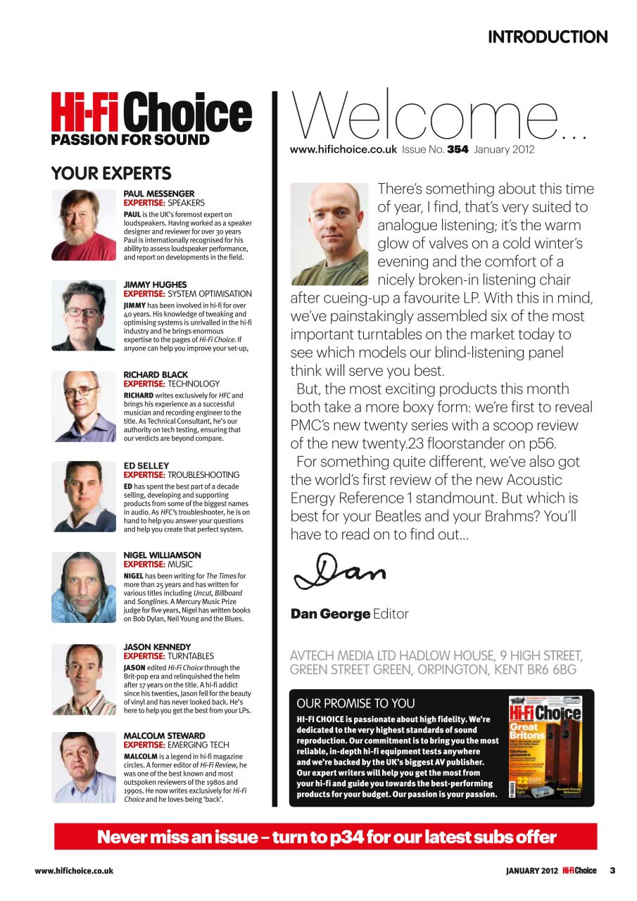 Hi-Fi Choice Preview Pages