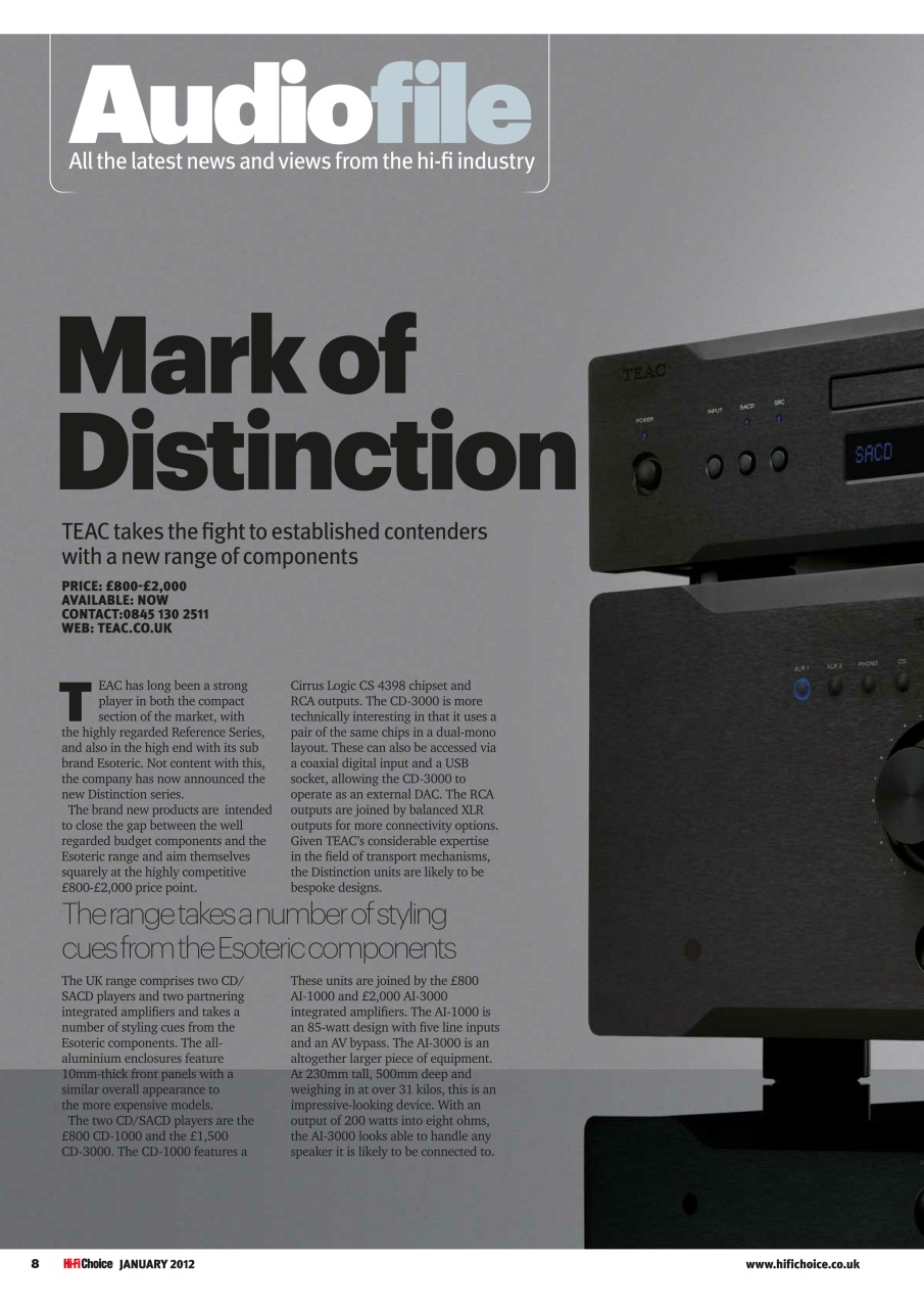 Hi-Fi Choice Preview Pages