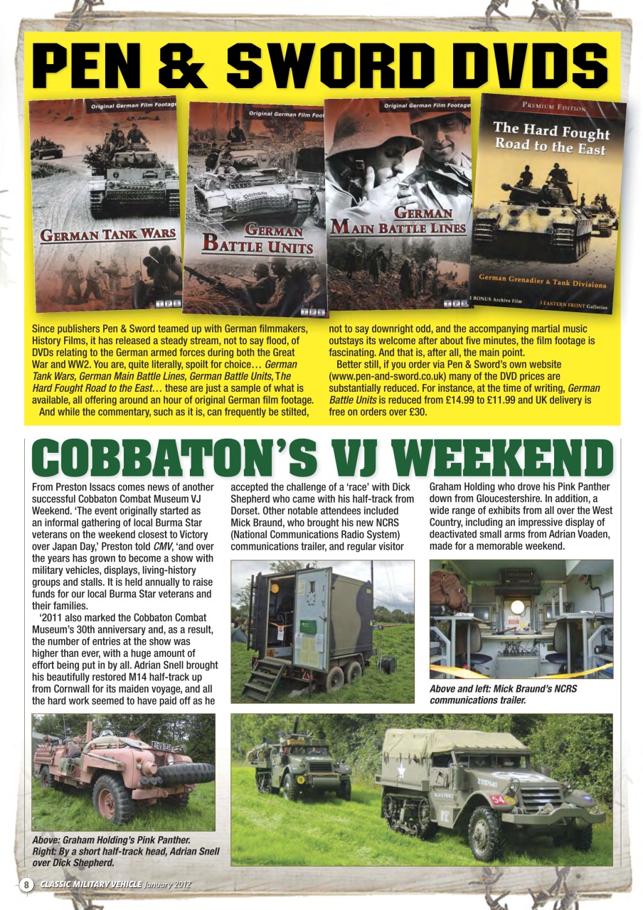 Classic Military Vehicle Preview Pages