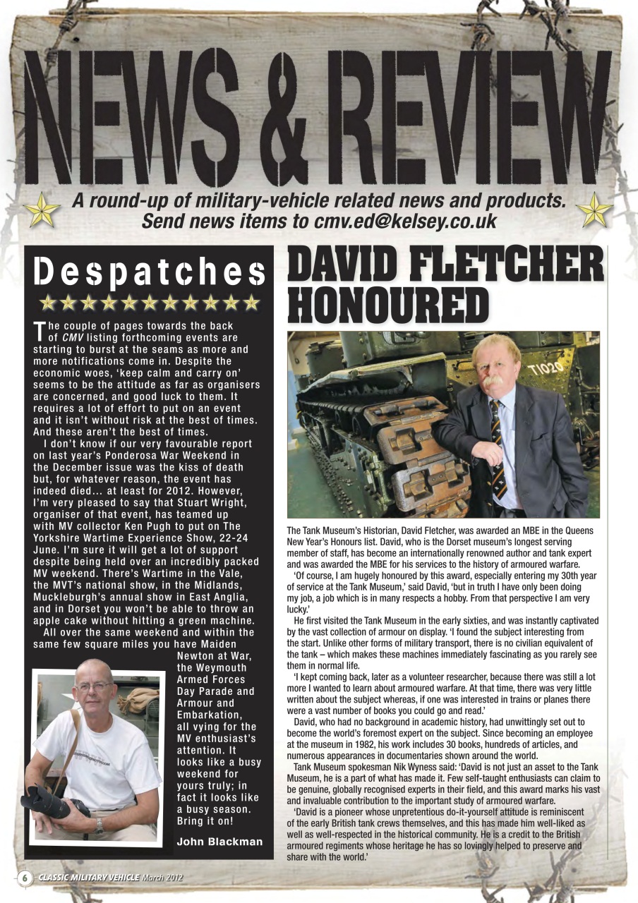 Classic Military Vehicle Preview Pages