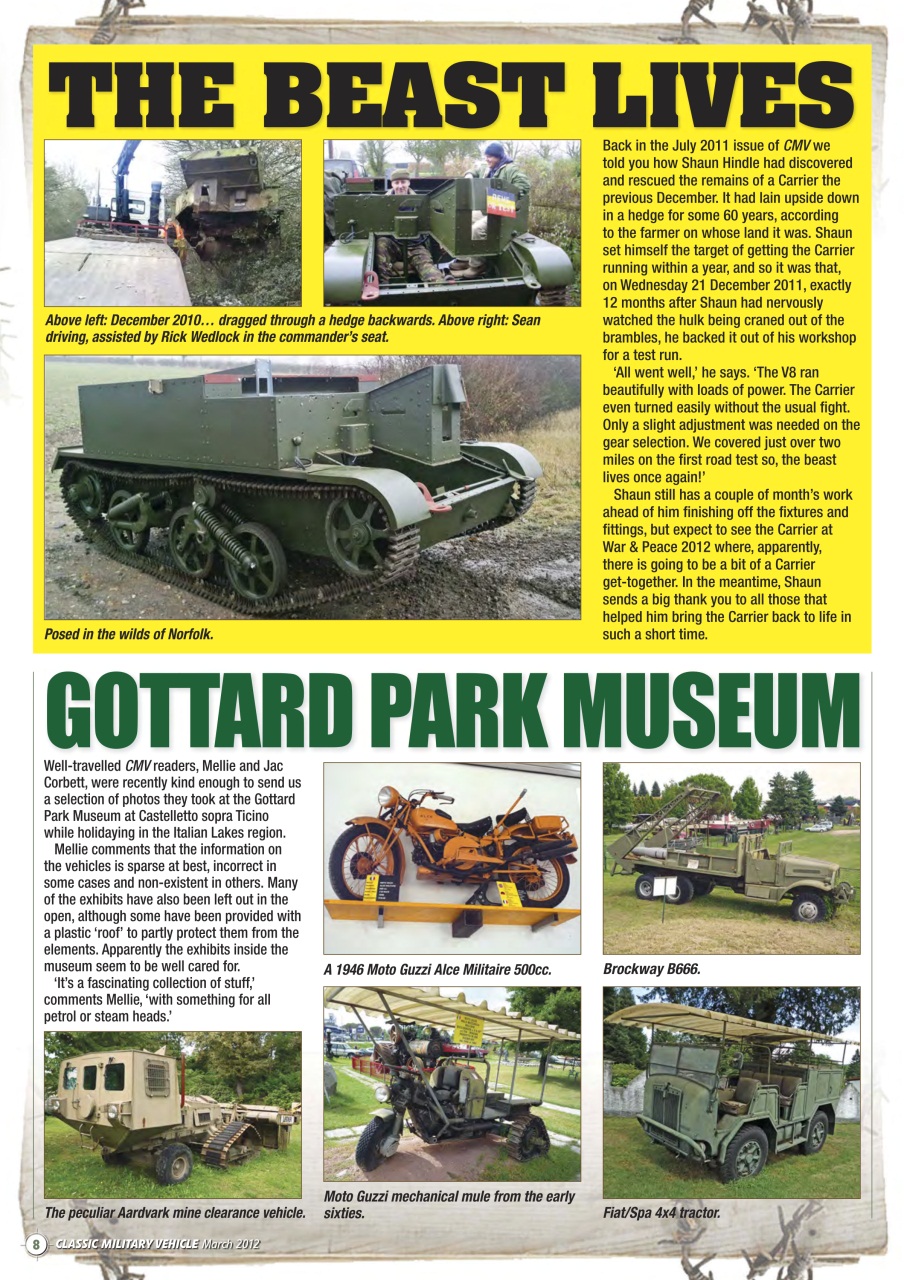 Classic Military Vehicle Preview Pages