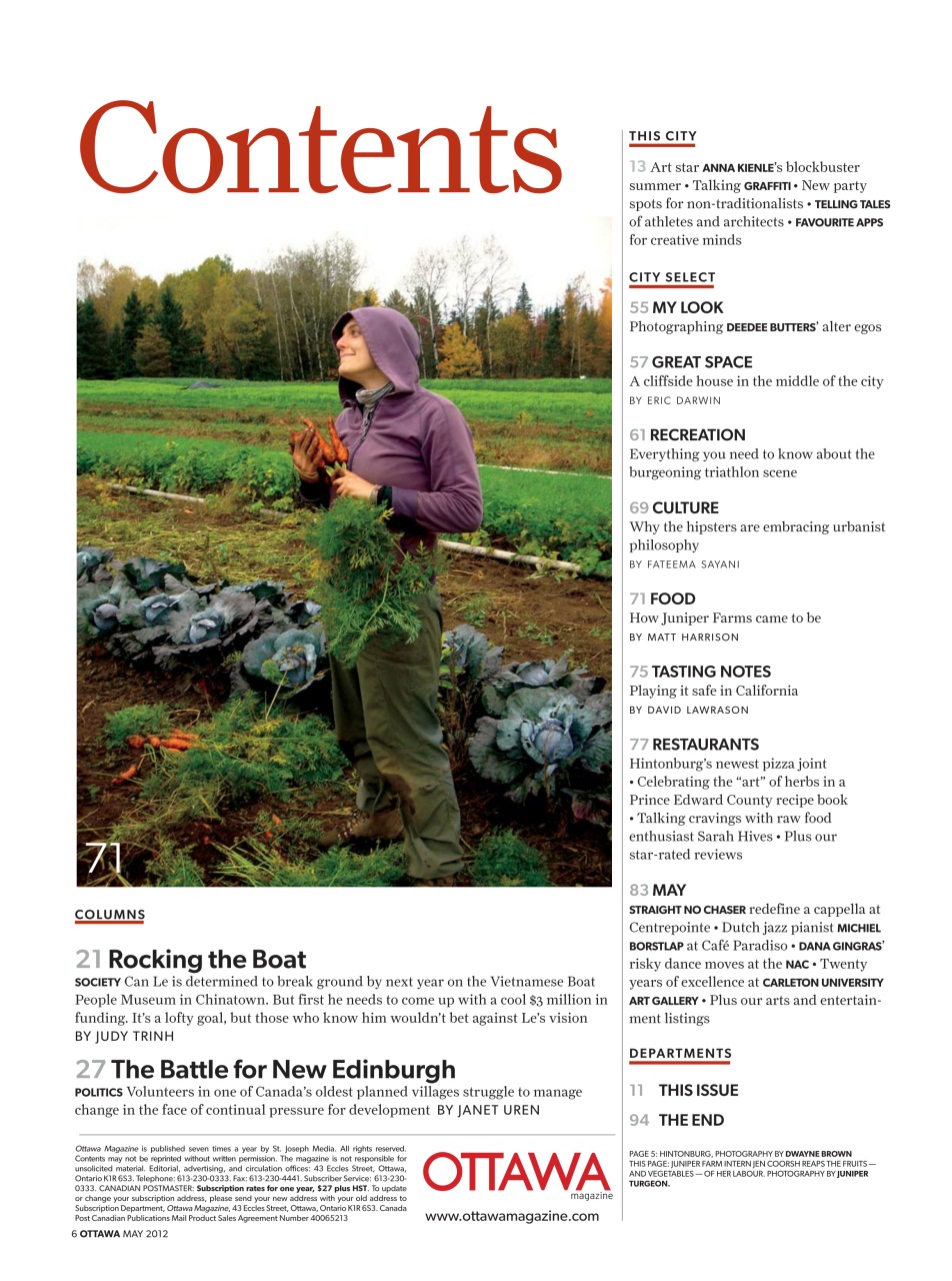 Ottawa Magazine Preview Pages