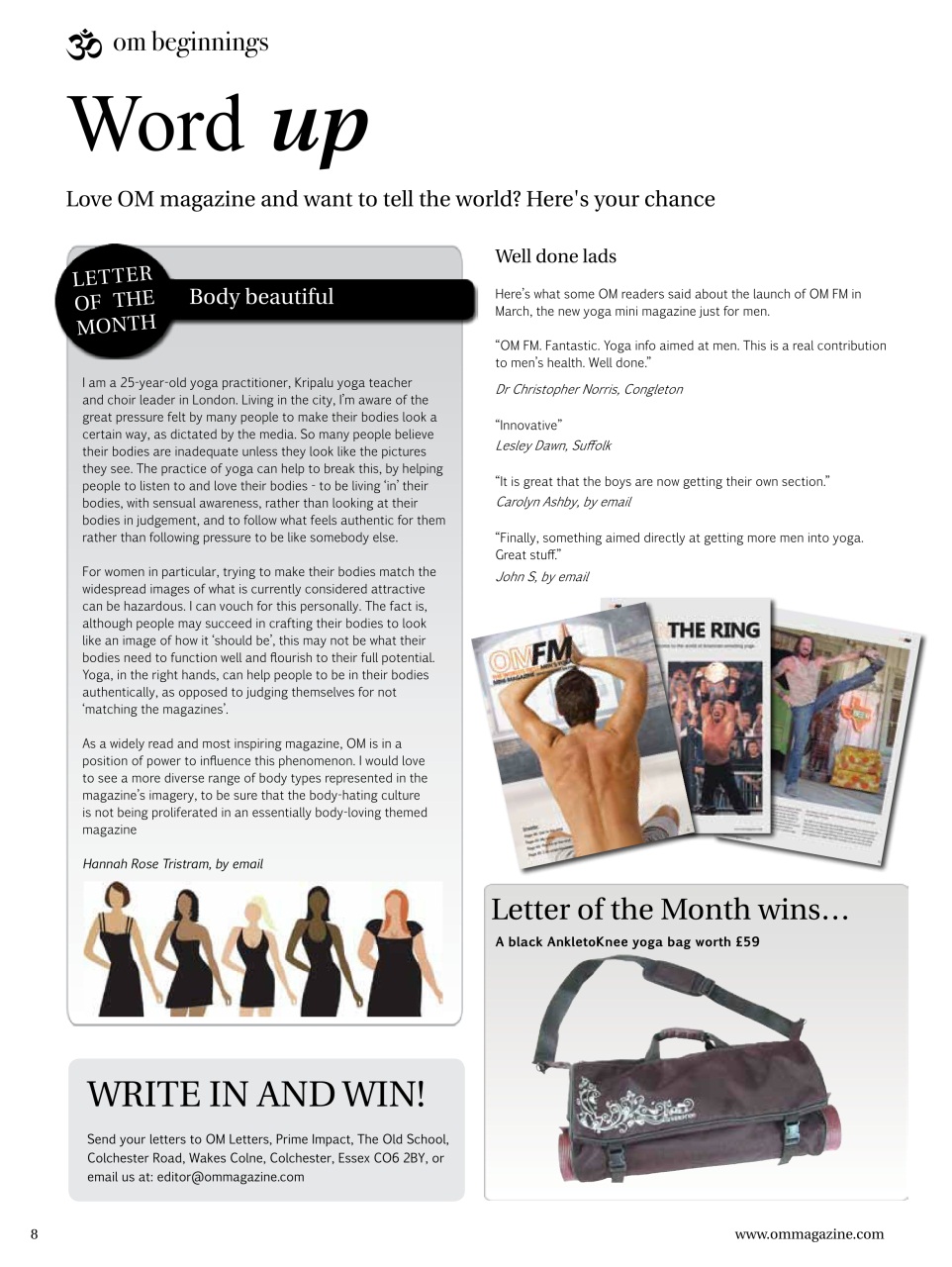 OM Yoga Magazine Preview Pages